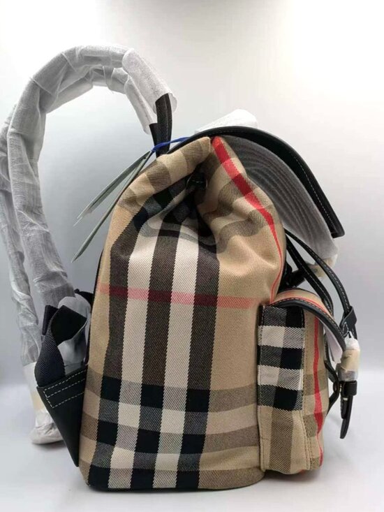 Burberry Enfield Check Canvas Backpack Archive Beige IP Check 8109273 main image 6